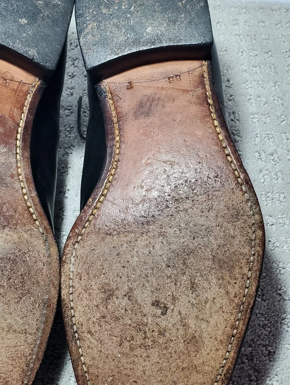 Church's Consul 2.0 black leather cap-toe oxford shoes, featuring a five-eyelet
